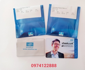 Mắt kính Essilor Varilux Comfort F360 Clear 1.56
